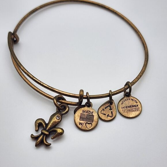 Alex & Ani Fleur De Lis Bracelet - Picture 1 of 3